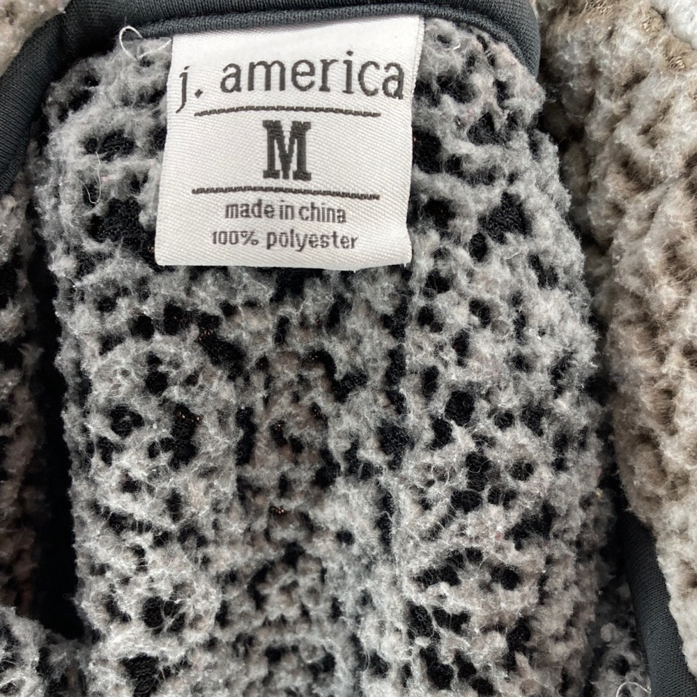 J. America Black and White Quarter Zip - Picture 6 of 8